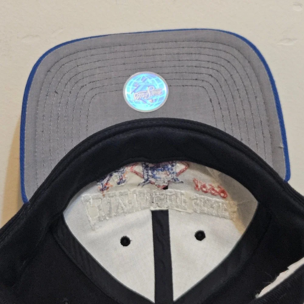 Vtg 90s 1999 Hat‎ Atlanta Braves NY Mets Championship Series New York MLB Twins